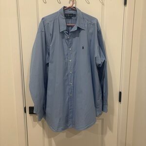 Ralph Lauren Men's Light Blue Button Down Shirt